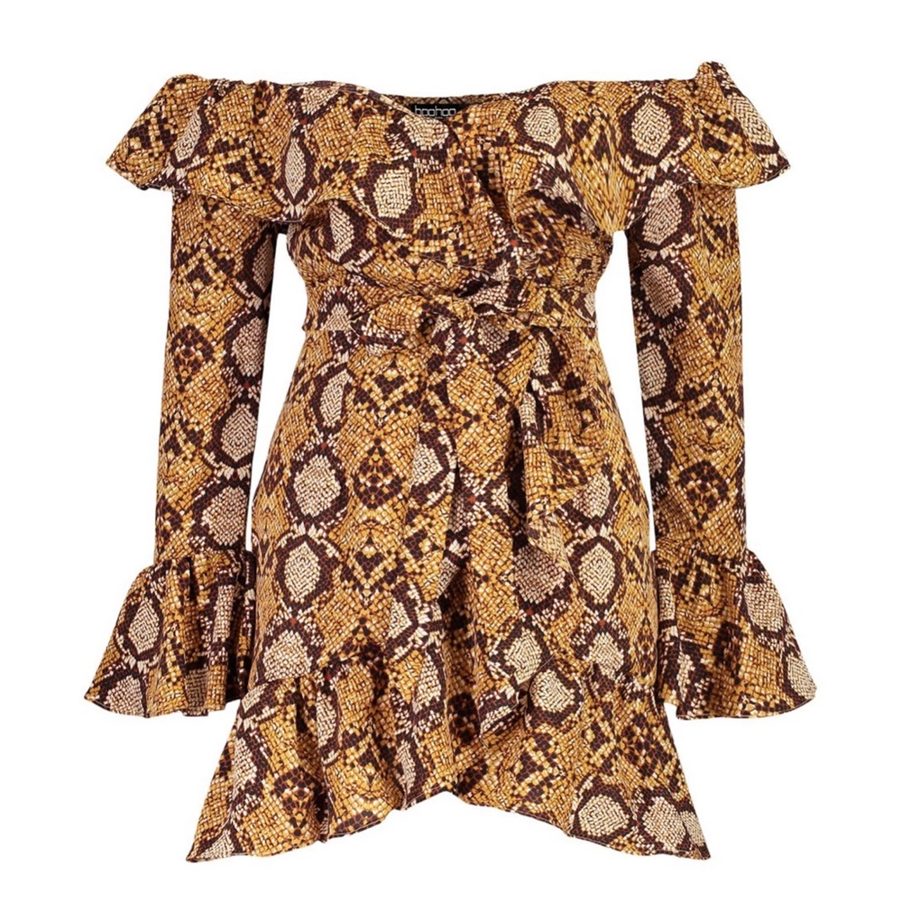 Snake print dress